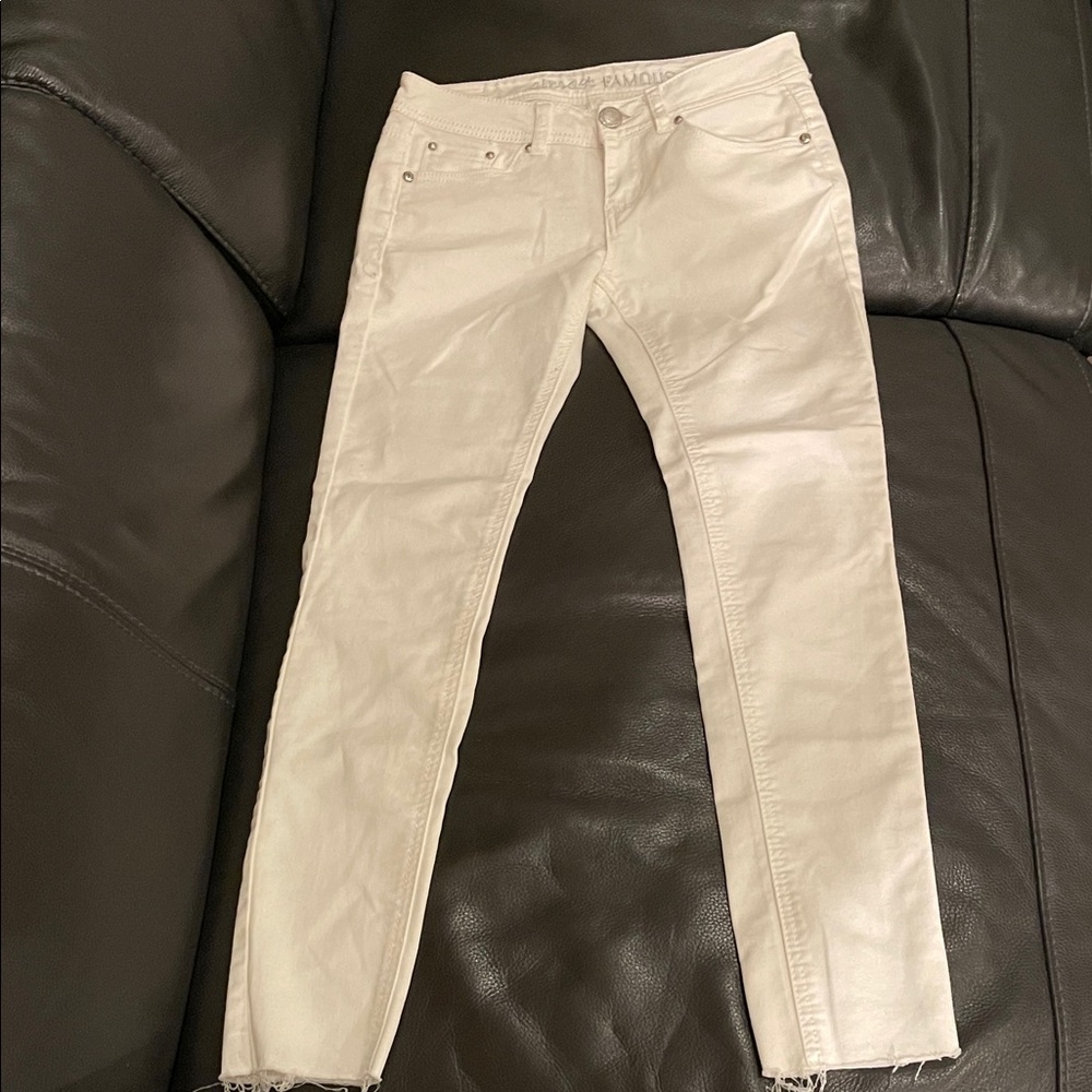 Almost Famous Women's White Skinny Jeans